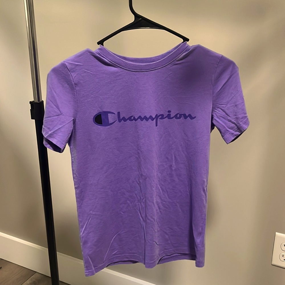 Purple Champion short sleeve tee